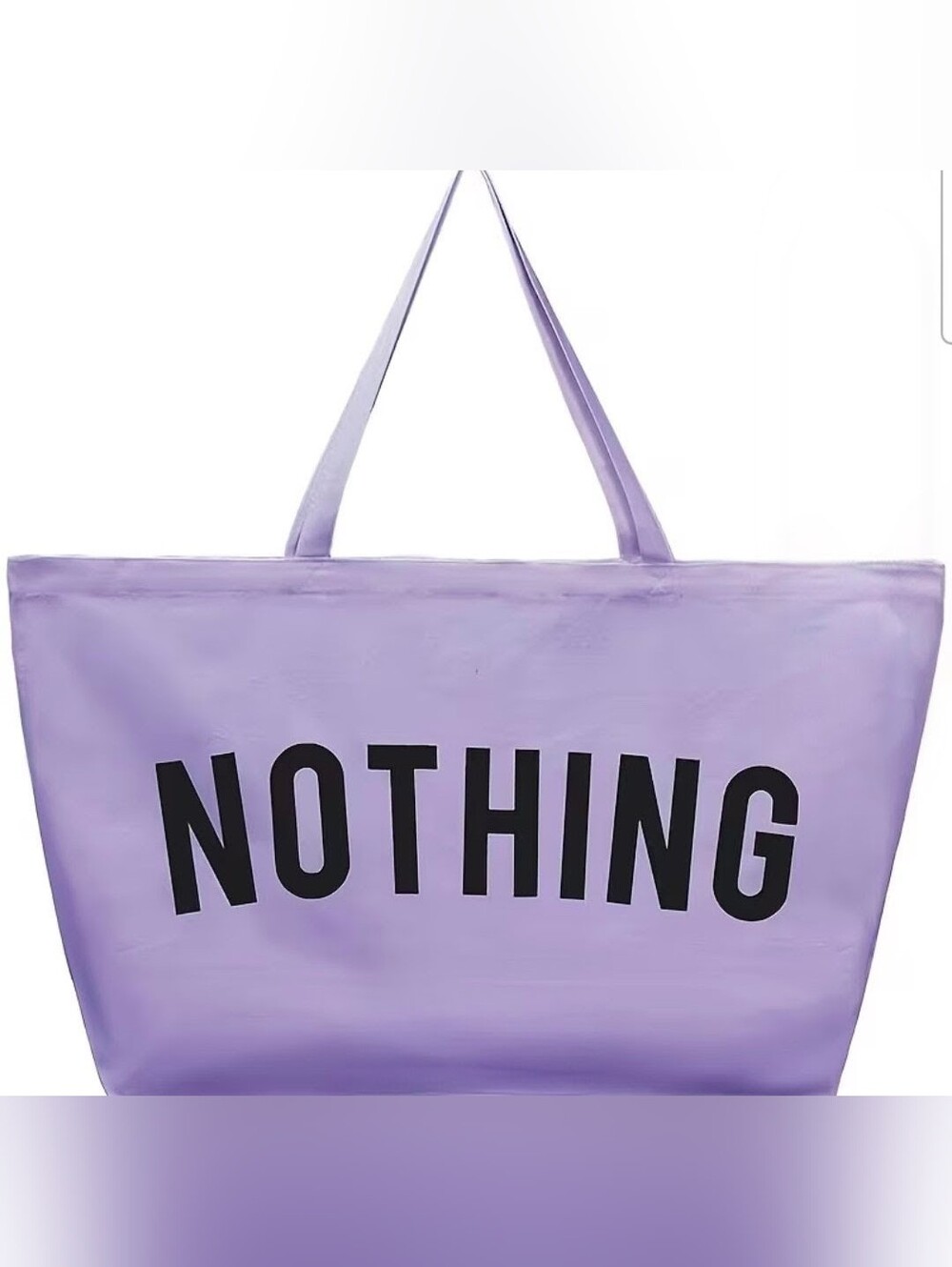 'NOTHING' Graphic Tote Bag